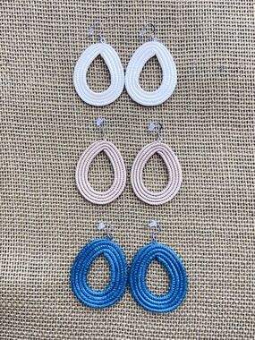 Azizi Life Fair Trade Loop Earrings - 3 Colors Available